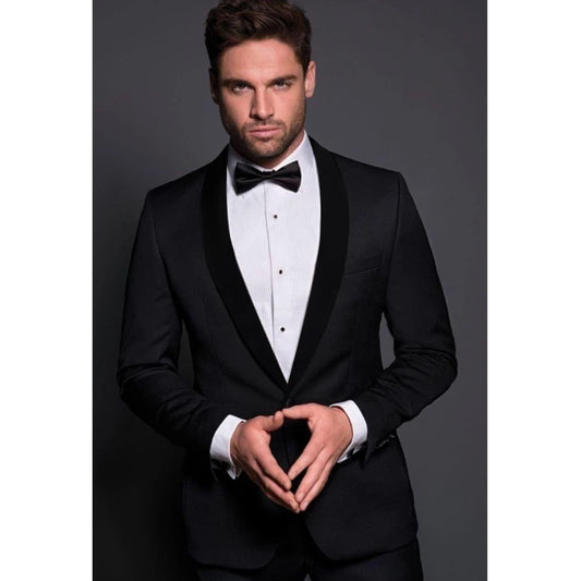 Black Gentleman Suits 2 Piece Set - Elegant Party